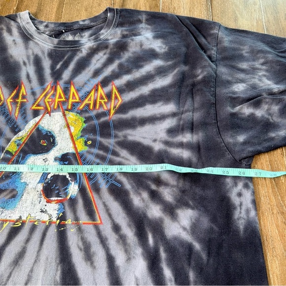 Def Leppard Casual Short Sleeve Graphic Pullover Shirt Mens Size 3XL Black - Picture 4 of 6